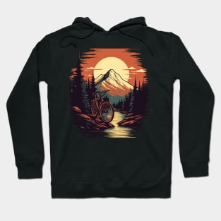 Cycling in the mountains Hoodie